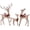Rattan, variant on 3-Piece Large Christmas Deer Family, Lighted Christmas Outdoor Decoration, White