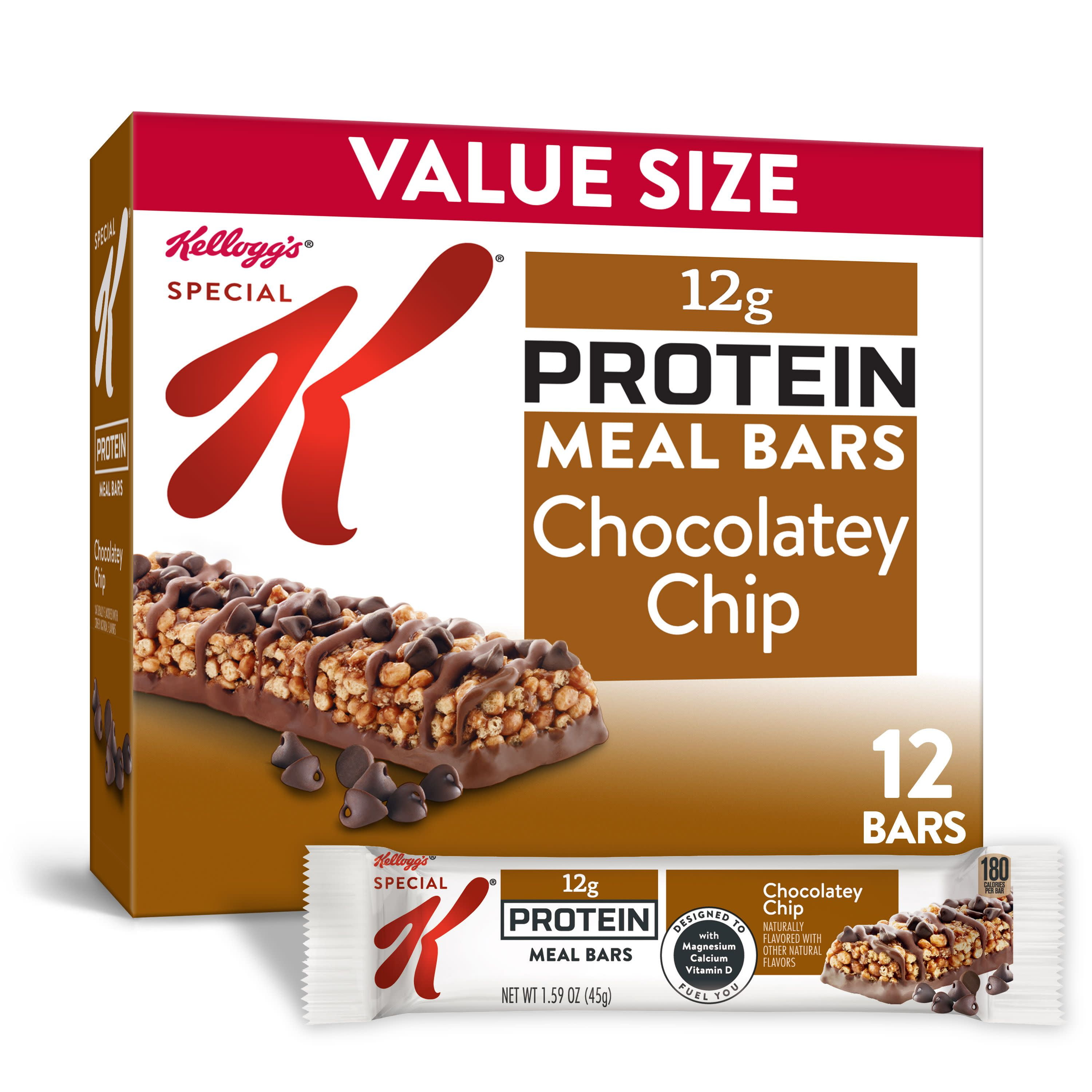 Are Special K Protein Meal Bars Healthy Kellogg's Special K, Protein Meal Bars, Chocolatey Chip, 12 Ct, 19 Oz