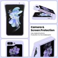 thumbnail image 4 of Case for Samsung Galaxy Z Flip 5, Slim Silky Touch Phone Case Hard PC Shockproof Anti-Yellowing Protective Cover Case for Samsung Z Flip 5 5G 2023, Purple, 4 of 14