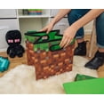thumbnail image 3 of Baúl de almacenamiento Minecraft Grassy Block de 33 cm con tapa, 3 of 7