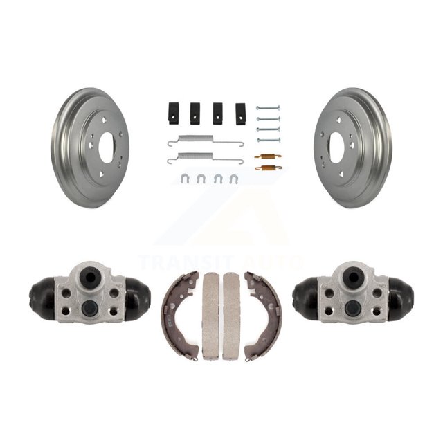 Transit Auto Rear Coated Brake Drum Shoes Spring and Cylinders Kit for Car Honda Civic KGN-100203