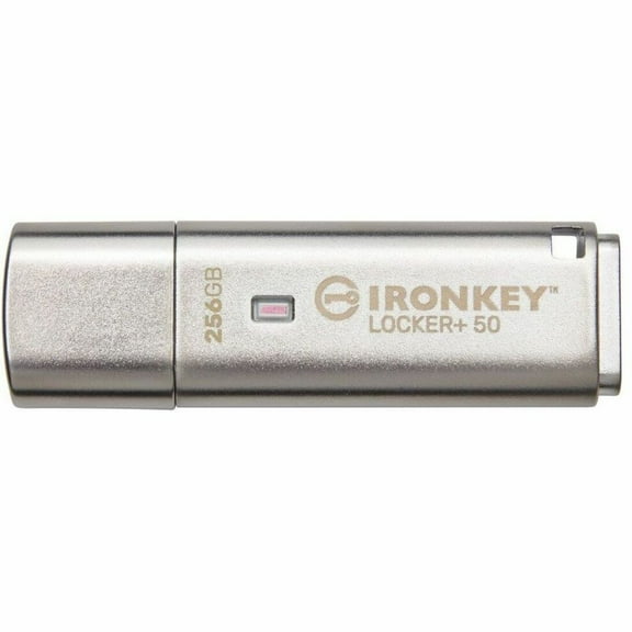 Kingston IronKey Locker  50 - USB flash drive - encrypted - 256 GB - USB 3.2 Gen 1 - TAA Compliant