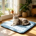 thumbnail image 7 of Pet Cooling Mats for Dogs, Cooling Pet Bed Outdoor & Indoor Use Summer Cover, Summer Cool Pad for Dogs Cats, Non- Washable Pet Blanket for Crate Kennel Travel, M (24.41"L x 19.69"W), 7 of 7