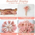 thumbnail image 3 of Dried Babys Breath Flowers Pink Gypsophila Bunches Bulk 50 Pcs Preserved Dried Flowers Long Lasting Flowers for Crafts Album Frame Greeting Card Photo Props Wedding Decor,5 inch/13 cm, 3 of 8