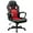 Red, variant on XPOPR Office Chair Desk Chair Leather Gaming Chair Computer Chair Racing Style Ergonomic Adjustable Swivel Task Chair with Lumbar Support and Arms (White)