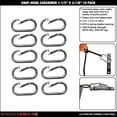 thumbnail image 2 of Snap-Loc SLASHCI10 Snap-Hook, Carabiner Opens to Connect Ropes, Cables & More - Zinc Plated, 2 of 4