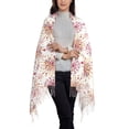 thumbnail image 3 of Cauagu Fireworks Print Women Wrap Shawl tassels Scarves Retro Scarf 77.6"X28.3", 3 of 8