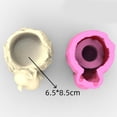 thumbnail image 4 of Necvior Unique Silicone Moulds 3D Flower Pot Molds Cute Pig Shaped DIY Pen Holder Moulds, 4 of 8