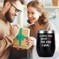 thumbnail image 6 of Valentines Day Gifts for Him Husband Boyfriend Men - 12 oz Wine Tumbler with Straws,Lids - Funny Gifts for Her Wife Girlfriend Women, Presents Ideas for Valentines Day,Xmas,Birthday,Dating,Anniversary, 6 of 6