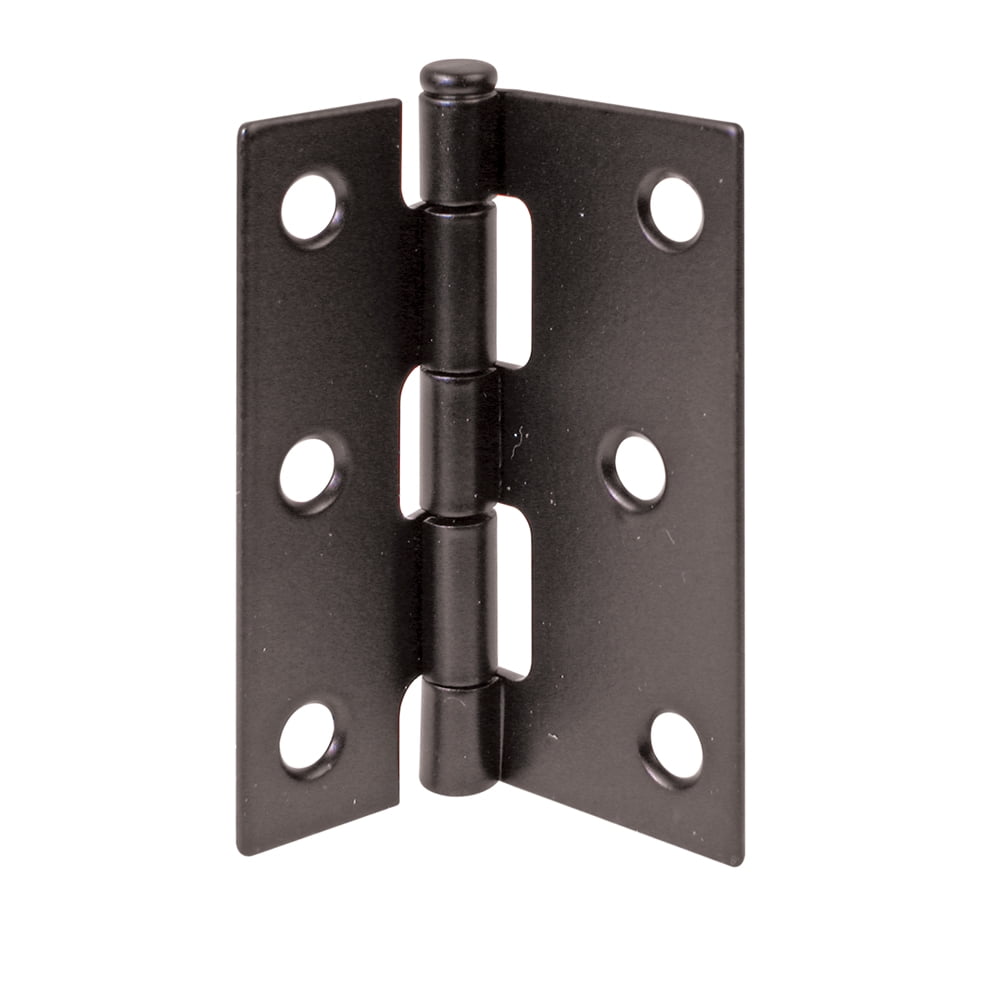 Screen Door Replacement Hinges, 3 in. long, Steel, Black (2pack)