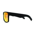 thumbnail image 4 of Mens OG Flat Top Rectangle Gangster Mob Shade Sunglasses Orange Mirror, 4 of 4