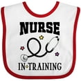 thumbnail image 3 of Inktastic Nurse in Training Nursing Gift Girls Baby Bib, 3 of 4