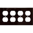 thumbnail image 1 of Morris Products 81442 Lexan Plaques Murales 4 Gang Duplex Réceptacle Brun, 1 of 2