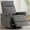 Grey, variant on edx Swivel Rocking Chair, Sofa Recliner, Adjustable Baby Sliding Chair with Head Support for Living Room, Bedroom, Grey