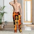 thumbnail image 2 of Hirioo Halloween Banner Symbols for Men's PJ Pajama Pants Sleep Pants Men's Home Trousers with Pockets,S-3XL-X-Large, 2 of 6