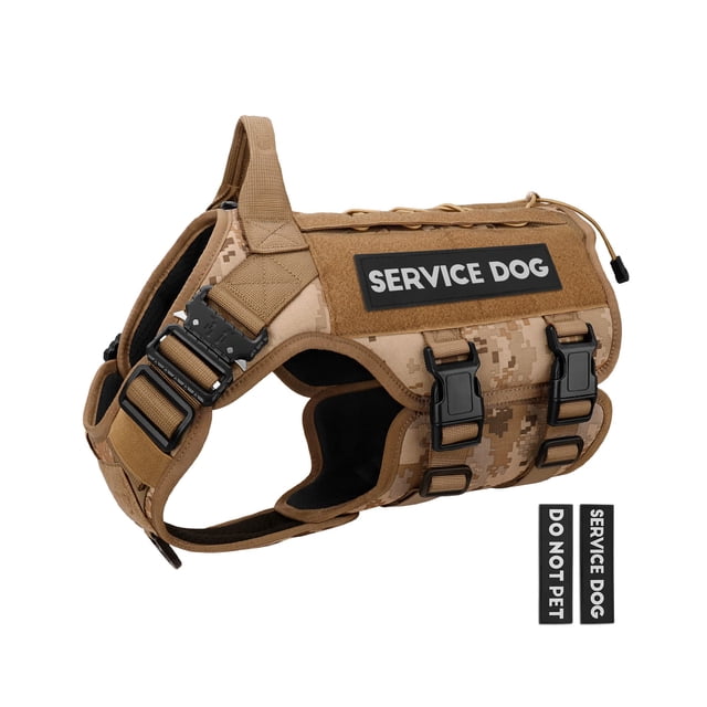 Arnés para perros PETNANNY Tactical Service para perros Desert Camo