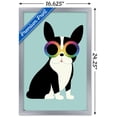 thumbnail image 3 of Andy Westface - Boston Terrier Work Hard Wall Poster, 14.725" x 22.375" Framed, 3 of 5