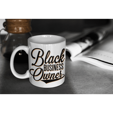 

Black Business Owner Cursive Mug