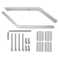 thumbnail image 1 of Reemplazo de aleación de aluminio de manija de agarre trasera de carretera de coche para Jeep Wrangler JK 2007-2018 Plata, 1 of 5