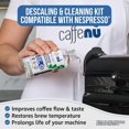 thumbnail image 3 of czcpp-Nespresso Compatible Descaling Kit & Cleaning Pods. 2 Use Descaling Solution & 4 Cleaner Pods. Removes Limescale & Cleans Pod Area. Better Tasting, Hotter Coffee. Nespresso Originaline., 3 of 4