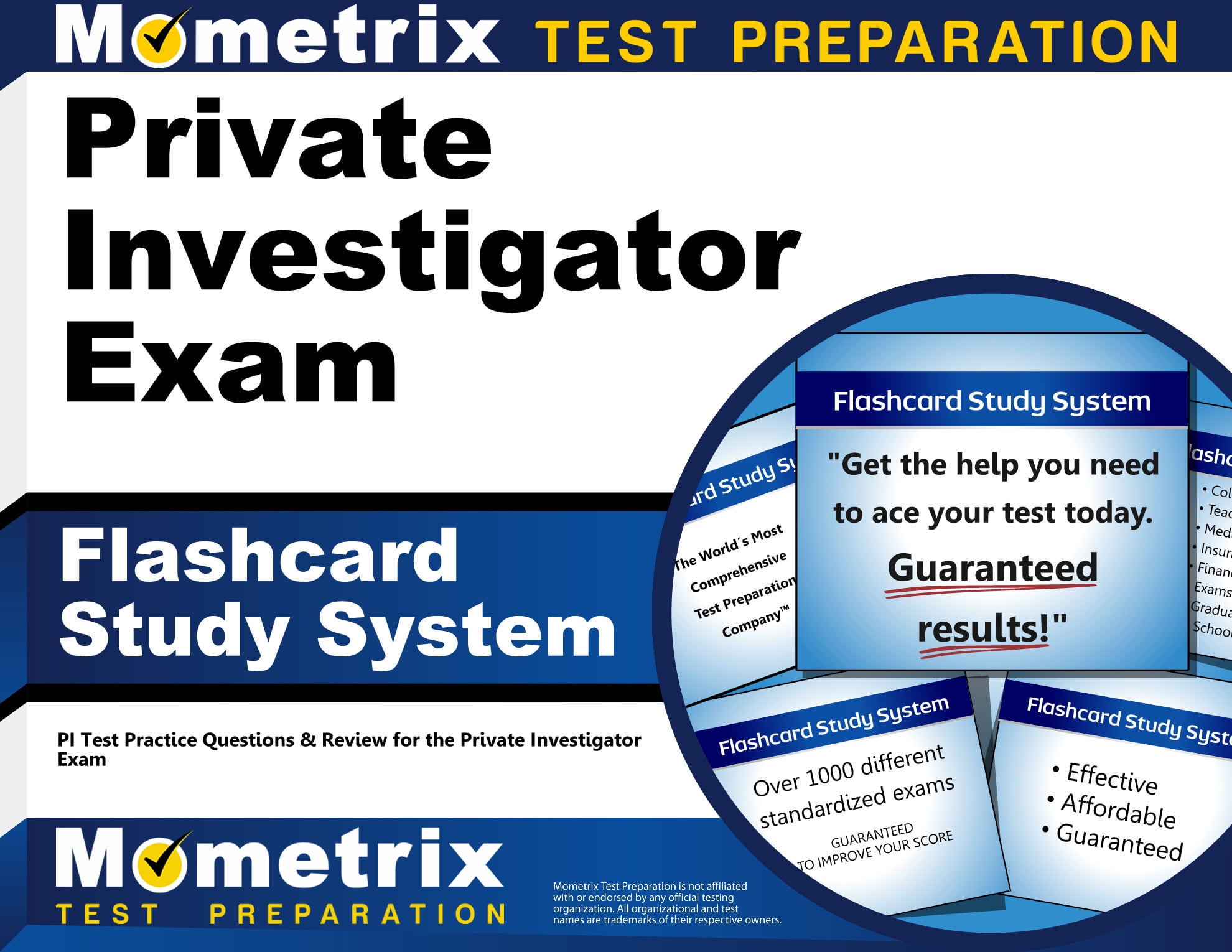 Private Investigator Exam Flashcard Study System Pi Test Practice