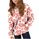 thumbnail image 4 of TaTaai Valentine's Day Printed Hoodie, Youth Long Sleeve Pullover, Pocket Casual Sweatshirt, Holiday Gift Apparel Gift, 4 of 9