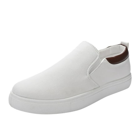XDDST Mens Slip On Shoes Men s Shoes Fashionable Flat-Bottomed Comfortable Foot Running Sneakers