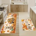 thumbnail image 5 of Thanksgiving Doormat Set, Maple Leaf Floor Mats, Non Slip Polyester Recycled Rubber Backing, Durable Low Profile Multicolor Entrance Rug for Home Décor and Easy Cleaning 2 Pieces, 5 of 7