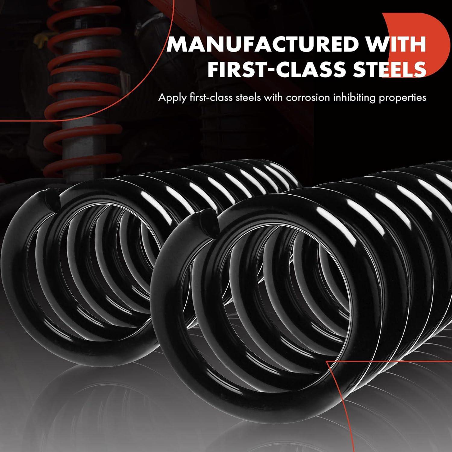A-Premium 2Pcs Rear Suspension Coil Spring Set Compatible with Chevrolet Impala 1959-1964, Biscayne 1959-1964, Bel Air 1959-1964, Driver and Passenger Side