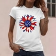thumbnail image 5 of Patriotic Shirts for Women American Flag Shirt 4th of July Tshirt Graphic Tees Casual Short Sleeve Tee Top, 5 of 7