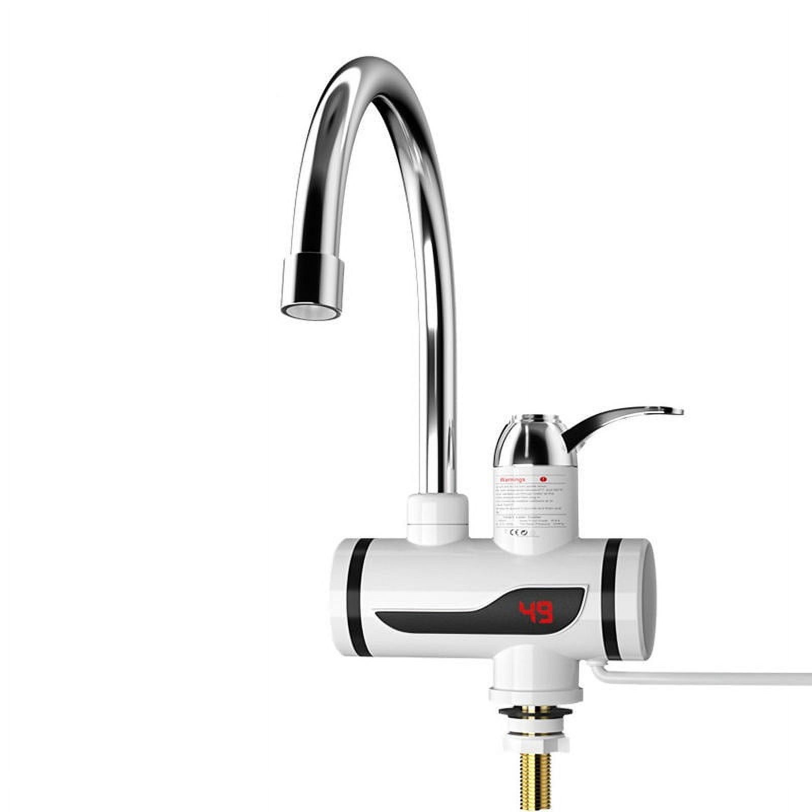3000W Intelligent Instant Hot Water Faucet Stainless Steel Universal Hose Tankless Faucet With Shower Bathroom Kitchen Water Heater ,Easy Installation