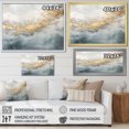 thumbnail image 4 of Designart "Ocean Storm In Beige, Blue, And Gold V" Abstract Shapes Canvas Wall Art, 4 of 7