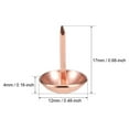 thumbnail image 3 of Uxcell Clavos de tapicería de cabeza redonda en tono oro rosa de 12mmx17mm, paquete de 100, 3 of 5