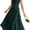 Green, variant on women's long dress wedding guest dress A-line rectangular collar backless suspender, suitable for beach wedding parties