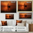 thumbnail image 4 of Designart "At Sunset Sail Boat wall decor I" Nautical & Beach Floater Framed Canvas Art Print, 4 of 7