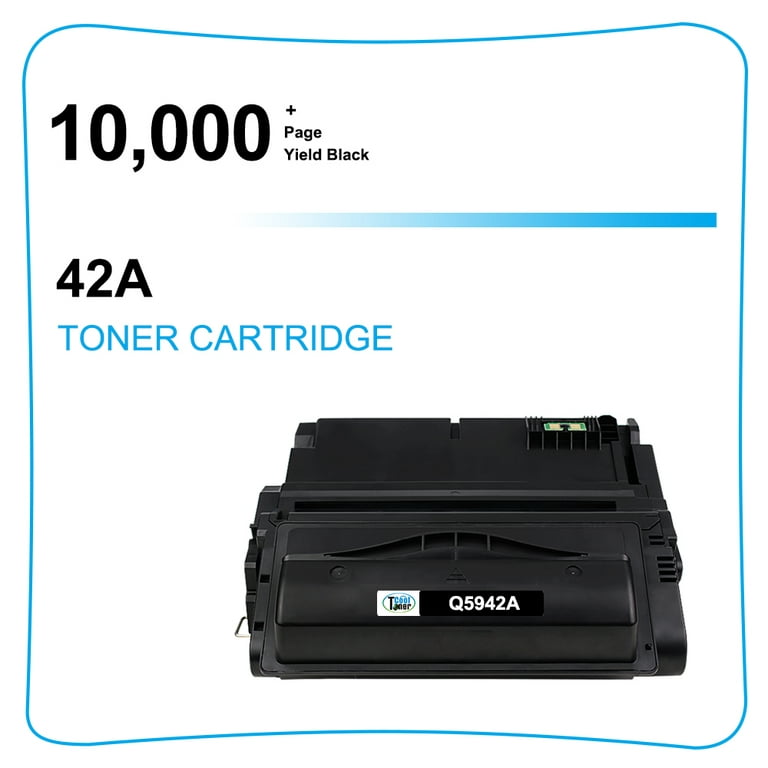 42A Q5942A Compatible Toner Replacement for HP 42A Q5942A High Yield  (Black, 5-Pack)