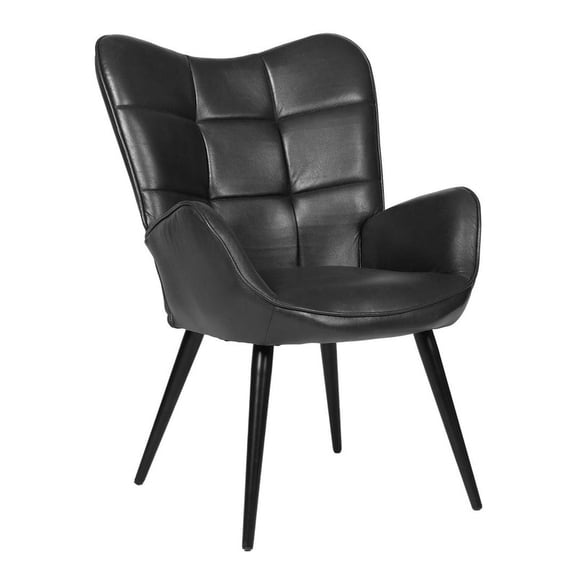 Upholstered Dining Chairs. Mid Century Modern Accent Chairs with Wood Legs and Back Support. Fabric Dinner Chairs for Kitchen. Living Room. Restaurant