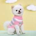 thumbnail image 1 of Ropa para mascotas, primavera, otoño e invierno, ropa de punto de lana multicolor para perros, ropa informal cálida de dos patas, 1 of 6