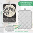 thumbnail image 6 of Yayeee Pot Holders Kitchen Heat Resistant with Pocket 7"x9.8" Cotton Oven Cooking Hot Pads, Beige Moon, 6 of 7