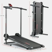 Sunny Health & Fitness Smart Foldable Manual Treadmill with Fixed Incline, Trainer Led Workouts & Performance Tracking via Bluetooth SunnyFit App - SF-T1407SMART