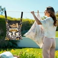 thumbnail image 2 of SEANATIVE Sunflower Cow Clothespin Bags Leopard Print Laundry Hanging Storage Organizer Soft Clothes Pin Hanging Bags Clothespin Holder for Clothesline Outdoor, 2 of 7