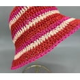 thumbnail image 3 of YooGuoGuo Straw Sun Hat Floral Woven Wide Brim Bucket Beach Hat UV Protection Summer Fishing Hat, 3 of 5