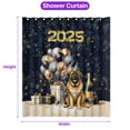 thumbnail image 5 of Happy New Year Mastiff Welcome 2025 Balloon Firework Party Shower Curtain Mastiffs Dog Lover Gifts Idea Waterproof Bathroom Bathtub Curtain - 01014, 5 of 5