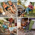 thumbnail image 7 of TOPCHANCES Ultralight High Back Folding Camping Chairs with Armrest, Upgrade Aluminum Alloy Bracket, Portable Lightweight Outdoors Camping Chair with Carry Bag, 1 Pack, 7 of 7