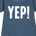 thumbnail image 3 of Instant Message - Did We Just Become Best Friends Yep Graphic Short Sleeve Fleece Dress, 3 of 6