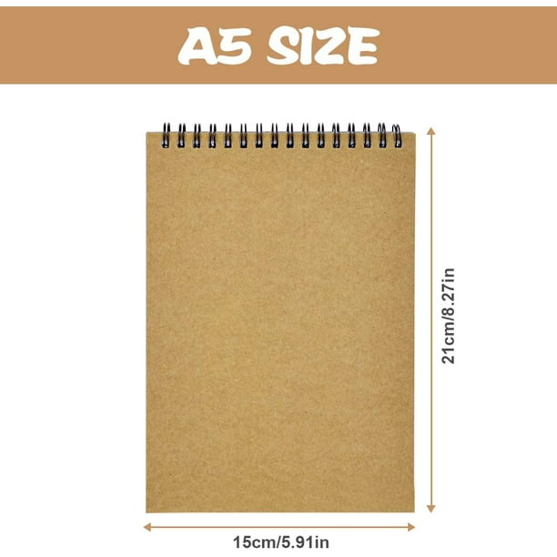 Cuaderno B5 De Espiral Engrosada Horizontal Con Extractos, Cubierta De Pl Colorida Cuaderno Para Estudiantes Papel De Escritura De Calidad Sin Aditivo