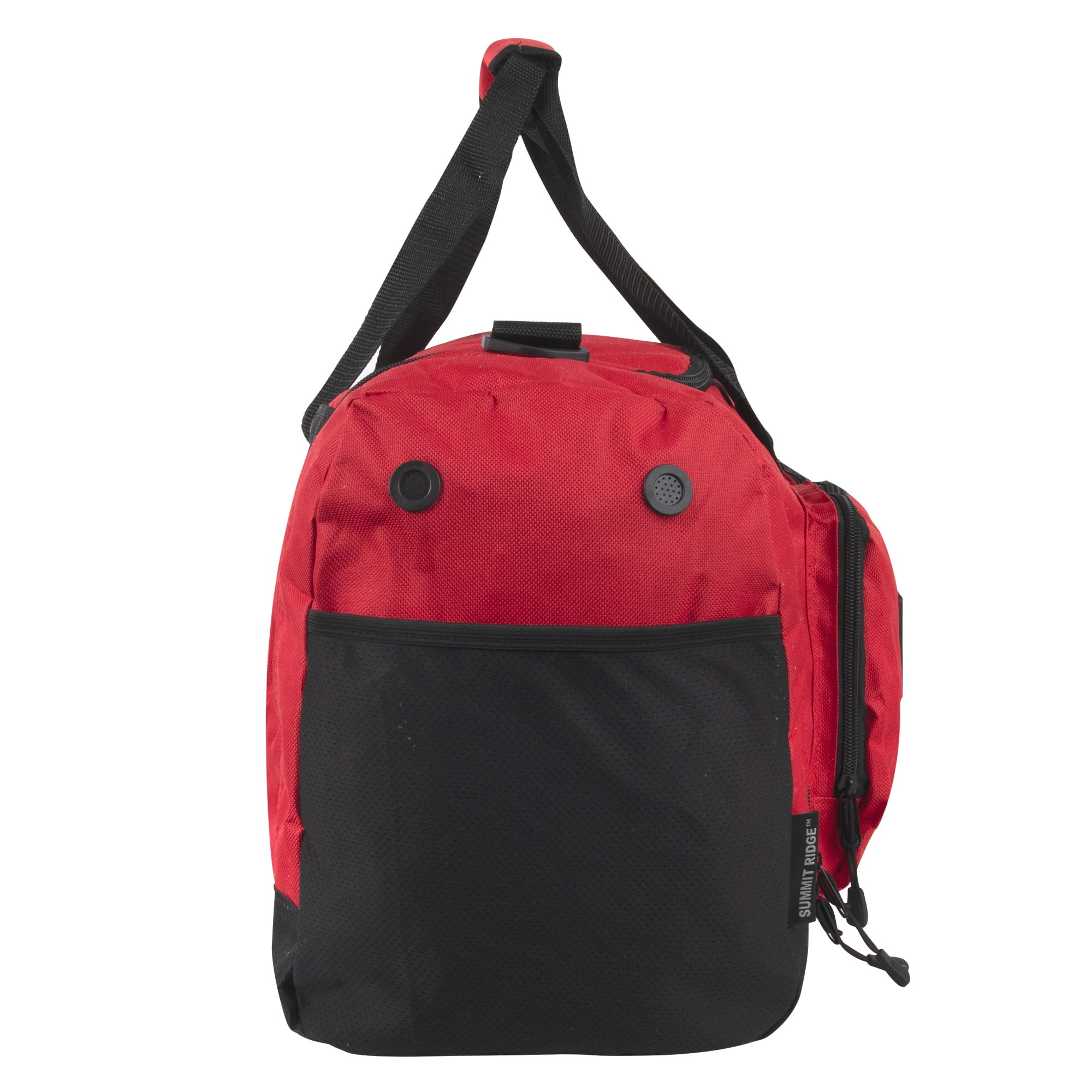 Summit Ridge 22"L Duffel Bag 38 Liter Capacity for Gym Clothes, Sports Equipment, Towels, Sneakers, Travel, Commute in Red