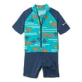 thumbnail image 2 of Columbia Baby Sandy Shores Sunguard Suit, Bright Aqua Seaside/Dark Mountain, 12/18, 2 of 3
