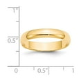 thumbnail image 3 of Auriga Fine Jewelry 14K Yellow Gold 4mm Lightweight Half Round Wedding Band for Women Size 10, 3 of 5