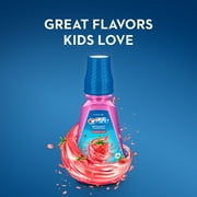 Crest Kid's Anticavity Alcohol Free Fluoride Rinse, Strawberry Rush, 500 mL, Ages 6+